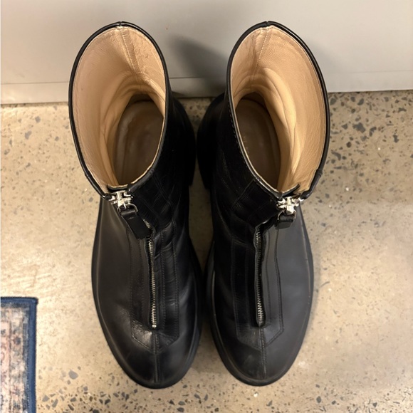 The Row Black Zipped Ankle Boots - Picture 3 of 12